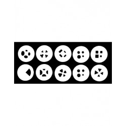 EMBOUTS SUPPLEMENTAIRES - LOT DE 9 - POUR EXTRUDEUSE A MAIN