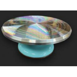 TOURNETTE DE TABLE HAUTE ACIER PIED PLASTIQUE - DIA 309 mm - HAUT 135 mm