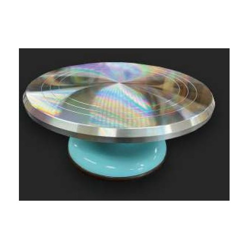 
  TOURNETTE DE TABLE HAUTE ACIER PIED PLASTIQUE - DIA 309 mm - HAUT 135 mm - tournette poterie - Cigale et Fourmi
  