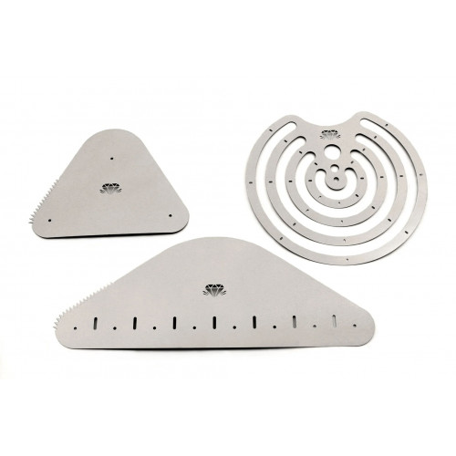 
  SET DE 3 ESTEQUES METAL POUR DECOR ARGILE - Outils de Sculpture et  de Découpe - Cigale et Fourmi