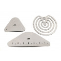 
  SET DE 3 ESTEQUES METAL POUR DECOR ARGILE - Outils de Sculpture et  de Découpe - Cigale et Fourmi
