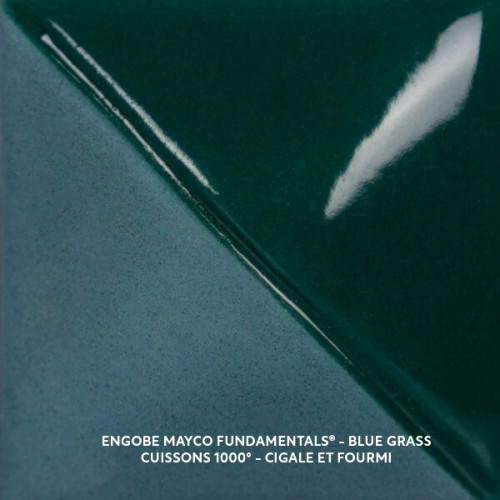 
  ENGOBE MAYCO FUNDAMENTALS - BLUE GRASS - 59 ml - Engobe liquide MAYCO FUNDAMENTALS® UNDERGLAZES 1000°C - 1280°C - Cigale et Fourmi