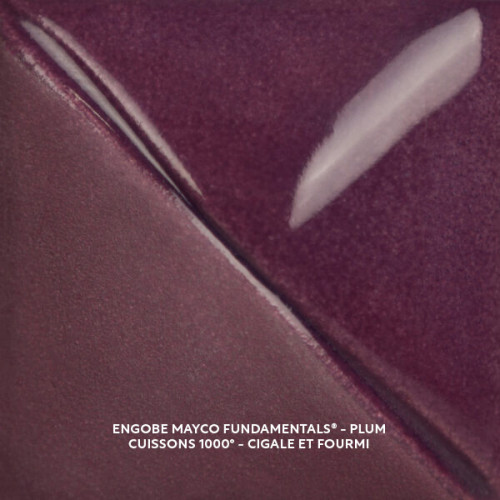 
  ENGOBE MAYCO FUNDAMENTALS - PLUM - 473 ml - Engobe liquide MAYCO FUNDAMENTALS® UNDERGLAZES 1000°C - 1280°C - Cigale et Fourmi