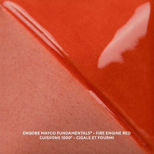 
  ENGOBE MAYCO FUNDAMENTALS - FIRE ENGINE RED - 473 ml - Engobe liquide MAYCO FUNDAMENTALS® UNDERGLAZES 1000°C - 1280°C - Cigale et Fourmi