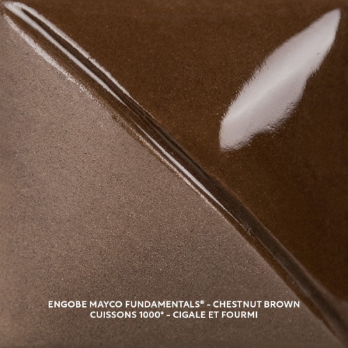 
  ENGOBE MAYCO FUNDAMENTALS - CHESTNUST BROWN - 473 ml - Engobe liquide MAYCO FUNDAMENTALS® UNDERGLAZES 1000°C - 1280°C - Cigale et Fourmi