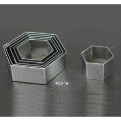 EMPORTE PIECES HEXAGONE - 6 PIECES