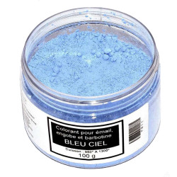 COLORANT BLEU CIEL EMAUX & BARBOTINE - 100g