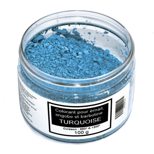 
  COLORANT TURQUOISE - 100g - colorant de masse ceramique - Cigale et Fourmi
  