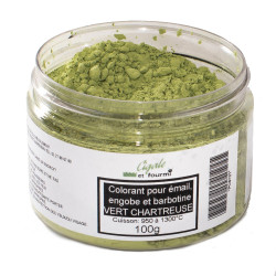 COLORANT VERT CHARTREUSE EMAUX & BARBOTINE - 100g