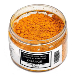 COLORANT ORANGE EMAUX & BARBOTINE - 100g