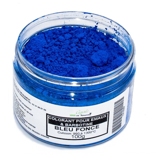 
  Colorant bleu foncé émaux & barbotine - 100g - colorant de masse ceramique - Cigale et Fourmi
  