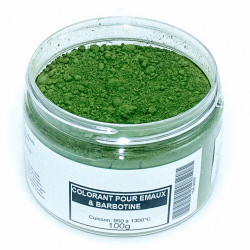 COLORANT VERT FONCE EMAUX & BARBOTINE - 100g