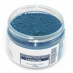 COLORANT BLEU CANARD EMAUX & BARBOTINE - 100g