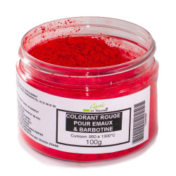 COLORANT ROUGE EMAUX & BARBOTINE - 100g