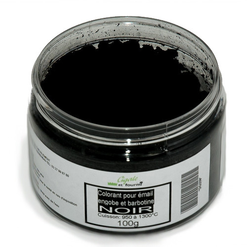 
  Colorant noir au manganèse émaux & barbotine - 100g - colorant de masse ceramique - Cigale et Fourmi
  