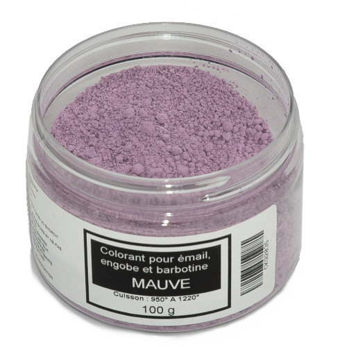 
  Colorant mauve émaux & barbotine - 100g - colorant de masse ceramique - Cigale et Fourmi
  