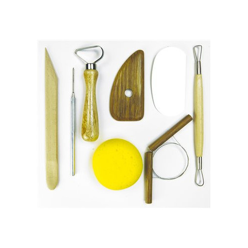 
  KIT DU POTIER : 8 OUTILS MODELAGE - Kit de potier - Cigale et Fourmi