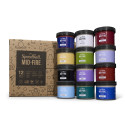 
  KIT DE 12 EMAUX PREPARES MID-FIRE SPEEDBALL - 118 ml - Emaux liquides SPEEDBALL MID-FIRE GLAZES 1200°C - 1222°C - Cigale et Fourmi