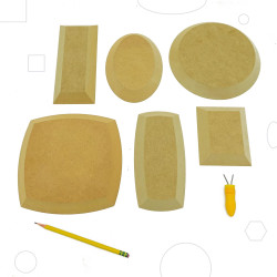PACK DE MINI MOULES EN BOIS- GR POTTERY FORMS