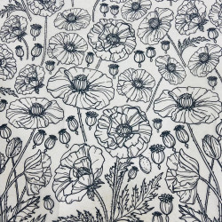 PAPIER TRANSFERT - COQUELICOTS