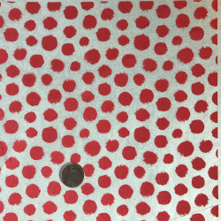 PAPIER TRANSFERT - A POIS - ROUGE