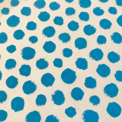 PAPIER TRANSFERT - A POIS - TURQUOISE