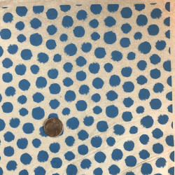 PAPIER TRANSFERT - A POIS - BLEU