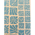 
  PAPIER TRANSFERT - FLEURS EN BOIS - TURQUOISE - Papiers transfert - Cigale et Fourmi