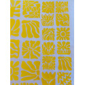 
  PAPIER TRANSFERT - FLEURS EN BOIS - JAUNE - Papiers transfert - Cigale et Fourmi