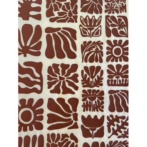 
  PAPIER TRANSFERT - FLEURS EN BOIS - MARRON - Papiers transfert - Cigale et Fourmi