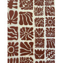
  PAPIER TRANSFERT - FLEURS EN BOIS - MARRON - Papiers transfert - Cigale et Fourmi