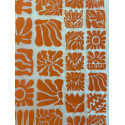 
  PAPIER TRANSFERT - FLEURS EN BOIS - ORANGE - Papiers transfert - Cigale et Fourmi