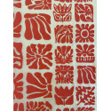 
  PAPIER TRANSFERT - FLEURS EN BOIS - ROUGE - Papiers transfert - Cigale et Fourmi