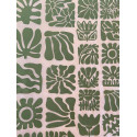 
  PAPIER TRANSFERT - FLEURS EN BOIS - VERT - Papiers transfert - Cigale et Fourmi