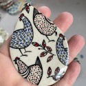 
  PAPIER TRANSFERT - POULES - Papiers transfert - Cigale et Fourmi
