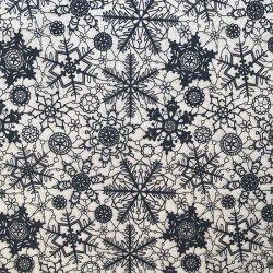 PAPIER TRANSFERT - DENTELLE DE FLOCON DE NEIGE - NOIR