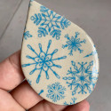 
  PAPIER TRANSFERT - DENTELLE DE FLOCON DE NEIGE - BLEU - Papiers transfert - Cigale et Fourmi