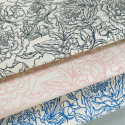 
  PAPIER TRANSFERT - PIVOINES - BLEU - Papiers transfert - Cigale et Fourmi