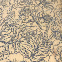 
  PAPIER TRANSFERT - PIVOINES - BLEU - Papiers transfert - Cigale et Fourmi