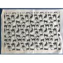 
  PAPIER TRANSFERT - CHATS - NOIR - Papiers transfert - Cigale et Fourmi