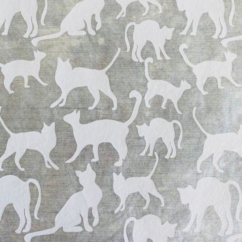 
  PAPIER TRANSFERT - CHATS - BLANC - Papiers transfert - Cigale et Fourmi