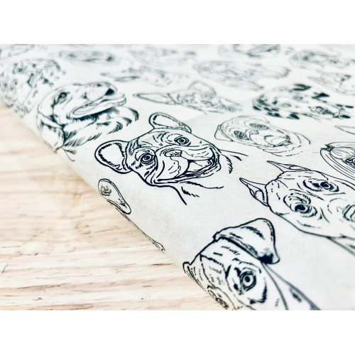 
  PAPIER TRANSFERT - CHIENS - NOIR - Papiers transfert - Cigale et Fourmi