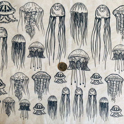 
  PAPIER TRANSFERT - MEDUSE - Papiers transfert - Cigale et Fourmi