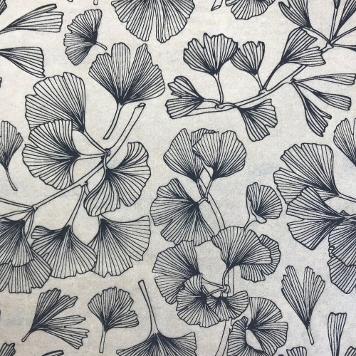 
  PAPIER TRANSFERT - FEUILLES DE GINKGO - Papiers transfert - Cigale et Fourmi
