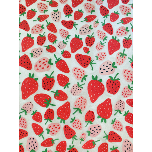 
  PAPIER TRANSFERT - FRAISES - Papiers transfert - Cigale et Fourmi