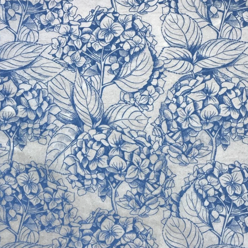 
  PAPIER TRANSFERT - HORTENSIA BLEU - Papiers transfert - Cigale et Fourmi