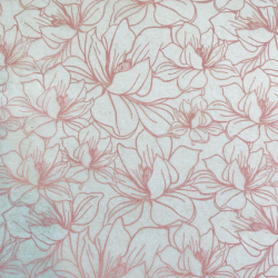 PAPIER TRANSFERT - MAGNOLIA - ROSE