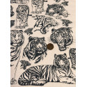 
  PAPIER TRANSFERT - TIGRES - NOIR - Papiers transfert - Cigale et Fourmi