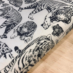 PAPIER TRANSFERT - TIGRES - NOIR