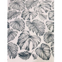 
  PAPIER TRANSFERT - FEUILLES DE FORET TROPICALE - NOIR - Papiers transfert - Cigale et Fourmi